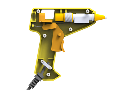 Silicone gun 3d model