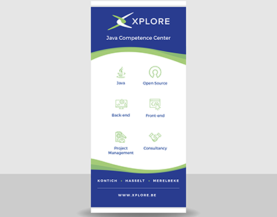 Xplore roll-up banner