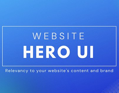 Website Hero UI