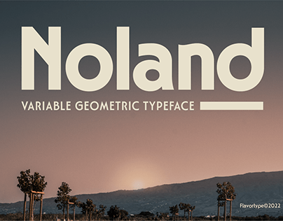 Noland - Variable Geometric Typeface