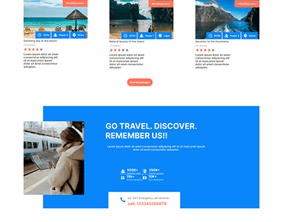 Project thumbnail - Travel agency website