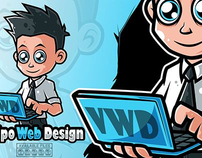 Web Designer Mascot Logo