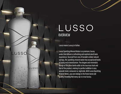 Lusso Sparkling Mineral Water