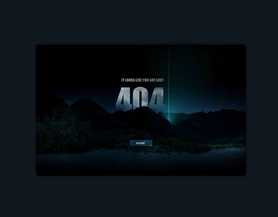 UI Design: 404 Page inspired by LOST