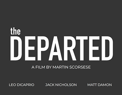 The Departed Fan Poster