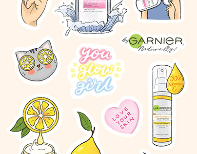 Garnier, L'Oréal: Sticker Sheets