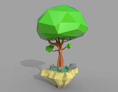 Low Poly Tree Model