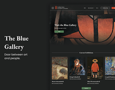 The Blue Gallery - UX/UI Case study