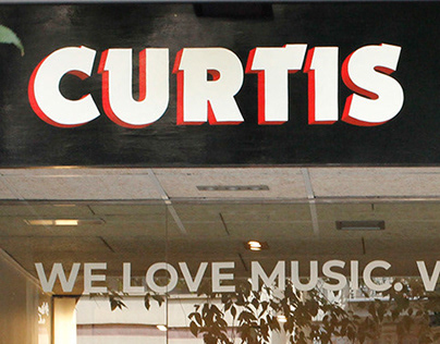 Curtis Audiophile Cafe · Señalética