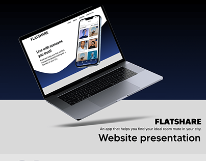 Website Design - Landing page - Flatmate sharing app