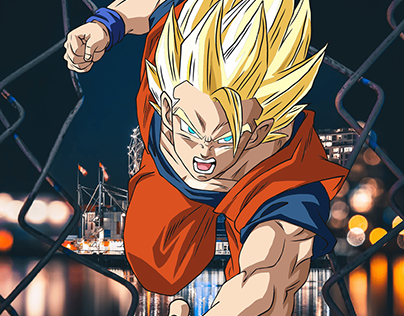 Goku Super Saiyan 2 Proyectos :: Fotos, vídeos, logotipos, ilustraciones y  marcas :: Behance