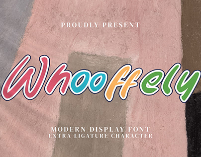 Whooffely - Modern Display Font