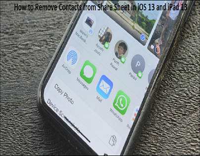 How to Remove Contacts from Share Sheet in iOS 13 and i