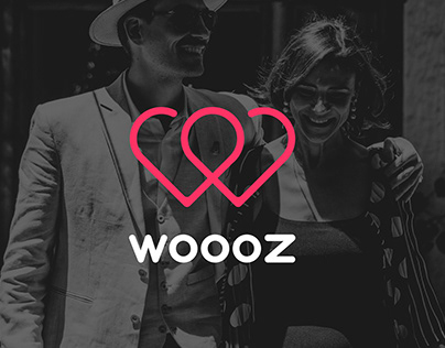 Woooz dating application logo design