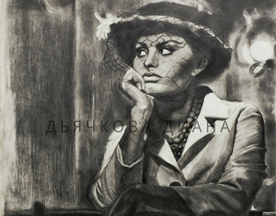 portrait of Sophia Loren