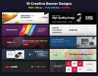 Simple Creative Profile Banner Designs