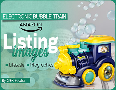 Electronic Bubbles Train | Amazon Listing Images