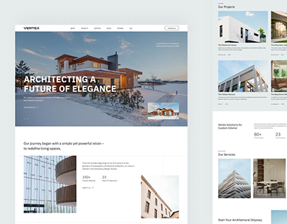 Vertex-architecture-website Design
