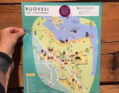 Ruovesi Town Center Tourist Map