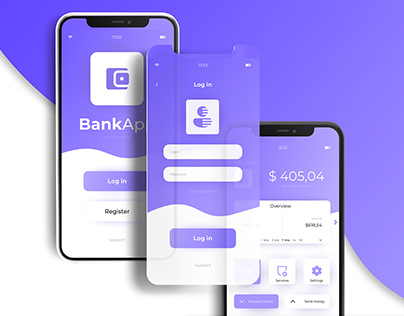 Project thumbnail - BankApp UI design