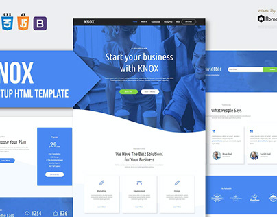 KNOX - App Landing Page HTML Template RS
