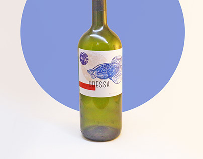 Концепт етикетки вина Одеса