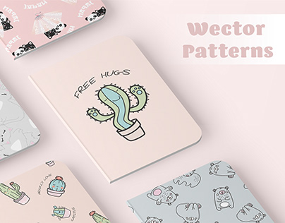 Vector patterns for notebooks TVOE