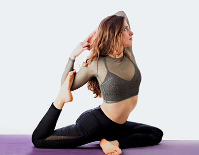 Yoga poses with Lana
