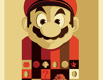 Mario illustraion Drawing