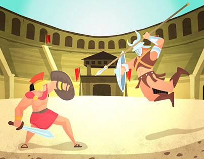 Gladiator Fight Concept Art