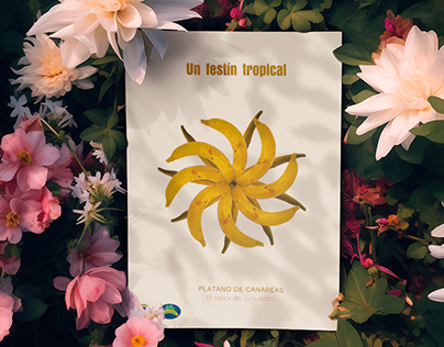 Cartel publicitario Plátano de Canarias