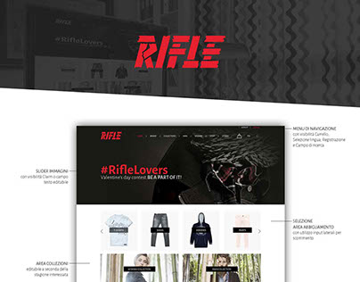 Progetto web design completo per Rifle