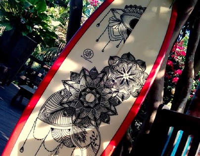 Arte em prancha de surf - tamanho 6'2''