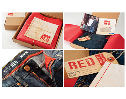 Branding and ticket design for Wrangler RED Jeans