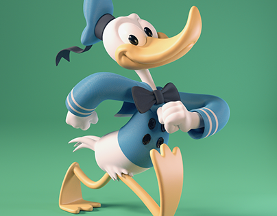 Famous cartoon characters translated to 3D models
