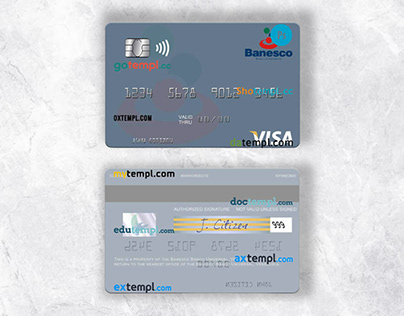 Venezuela Banesco Banco Universal visa card
