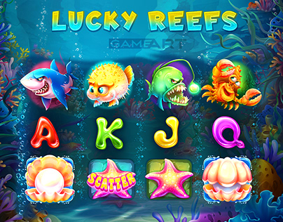 Lucky Reffs / slot game / Gameart