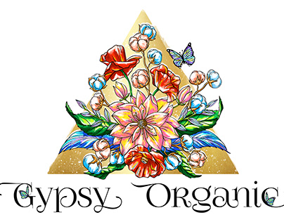 Gypsy Organic Illustrated Logo Design