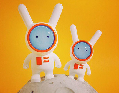 Space Rabbit Art Toys