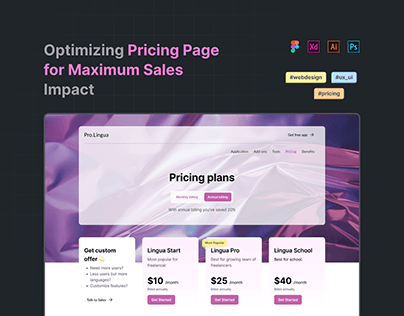 Pricing Page for Learning Management System