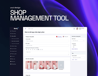 Shop Management Tool | UXUI design