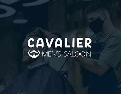 Saloon Logo Design - Cavalier Men's Saloon