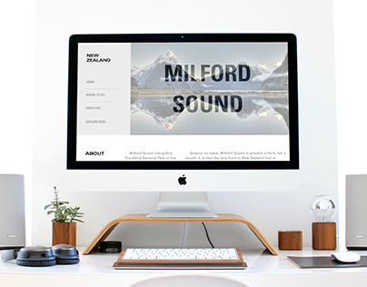 Travel Website: Milford Sound, New Zealand