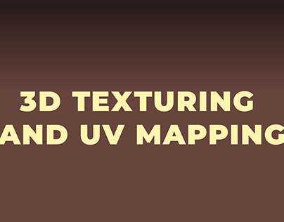 3D Texturing and UV Mapping