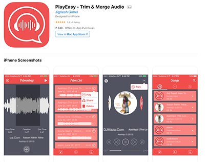 PlayEasy - Trim & Merge Audio na App Store