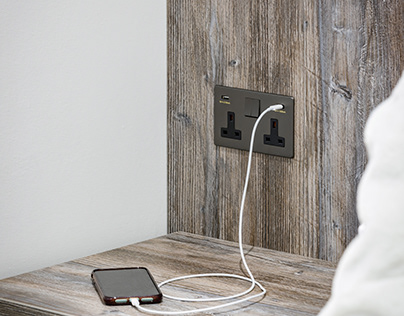 Double Socket with USB A + C