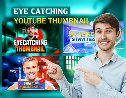 Eye catching youtube video thumbnail design