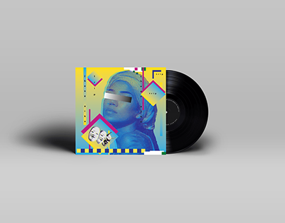 Jhené Aiko Record Cover in New Wave Style