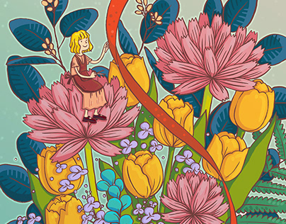 Floral Designer & Organic Farmer Illustration