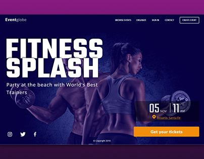 Fitness Splash Event Page